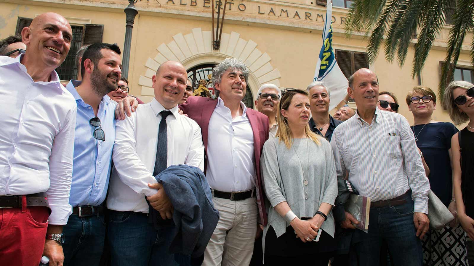 Giorgia Meloni a Sassari per sostenere Mariolino Andria